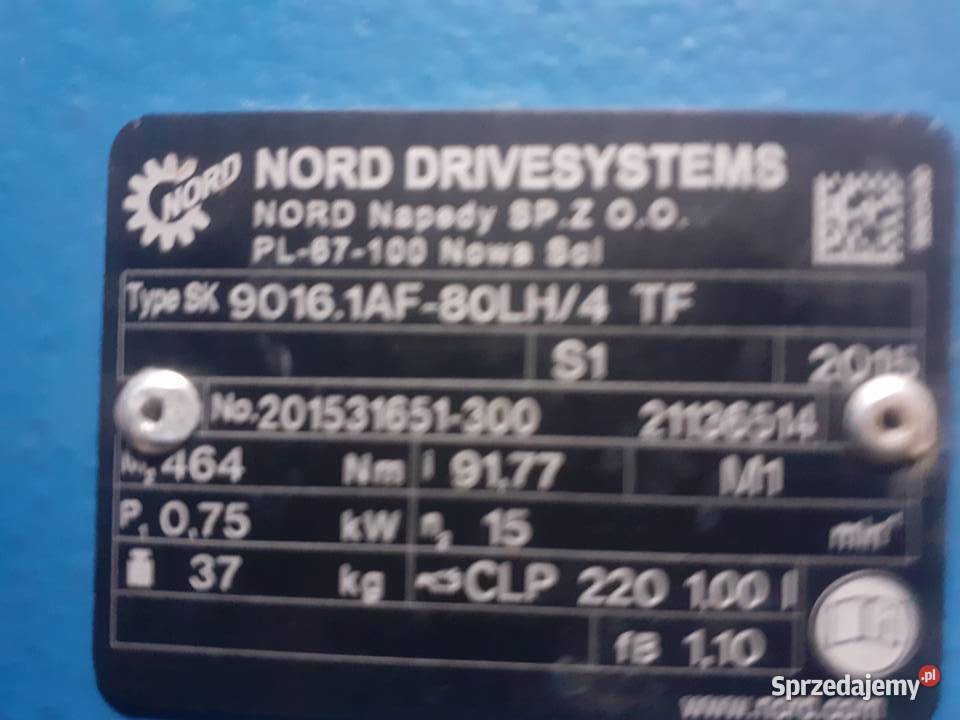 przekładnia nowy motoreduktor Węgrów