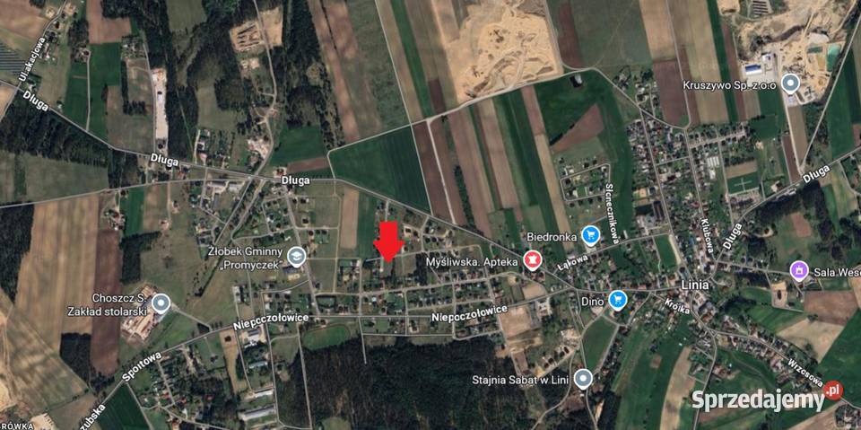 Działka na wsi z miejskimi udogodnieniami Linia