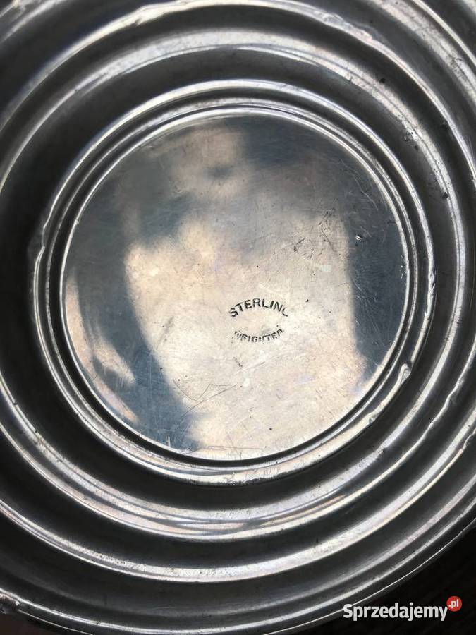 SREBRNE ŚWIECZNIKI GORHA STERLING Antyki Tarnów sprzedam