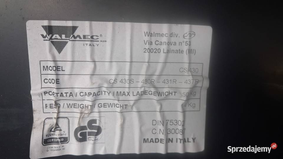 WALMEC CS 430 Box dachowy czarny Bagażnik Kraków
