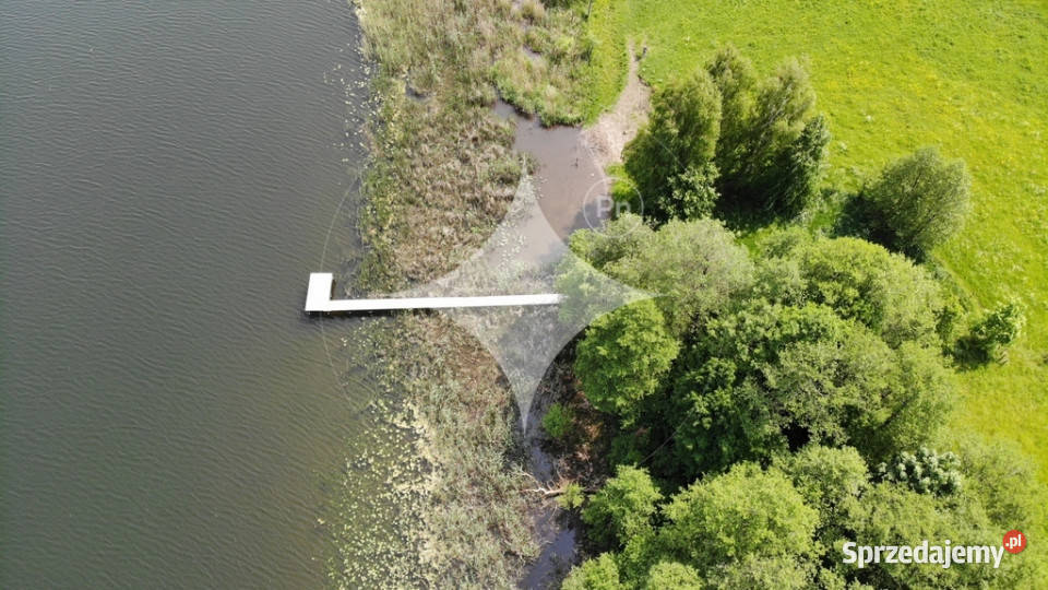 Działka rolna linia brzegowa Jez Krzywe Mazury Cisy