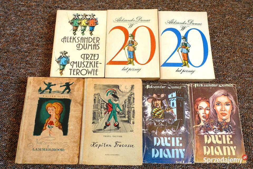 Zestaw literatura płaszcza i szpady Dumas Scott Kętrzyn