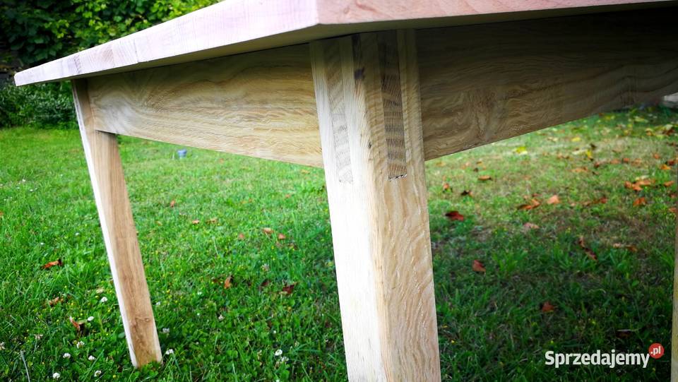 Ława drewniana stolik kawowy mały stół stolik świętokrzyskie Radków