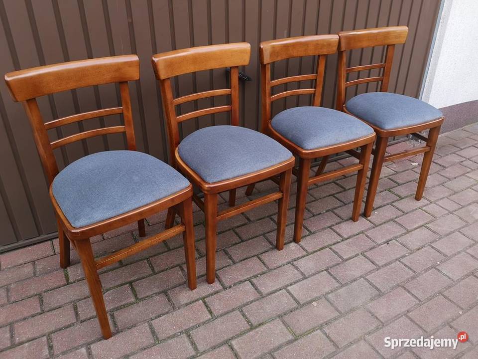 Krzesła PRL Vintage Komplet 4 Sztuki Renowacji Meble Swarzędz