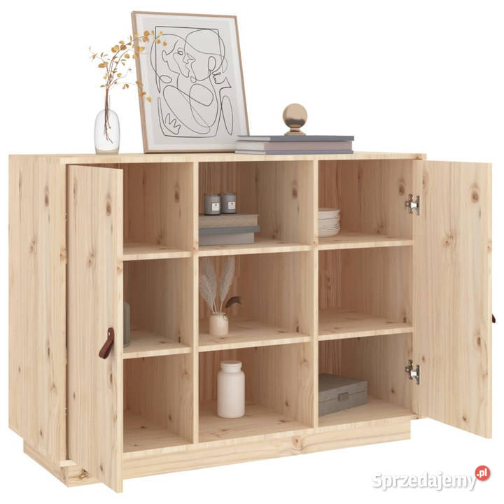 Komoda 100x40x75 lite drewno sosnowe WM820132 sprzedam