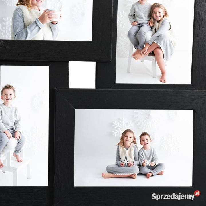 Ramka na 4 zdjęcia 13x18 czarna MDF WM332775 Warszawa sprzedam