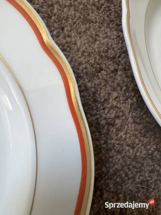 Talerze porcelanowe manufaktura królewska Miśnia