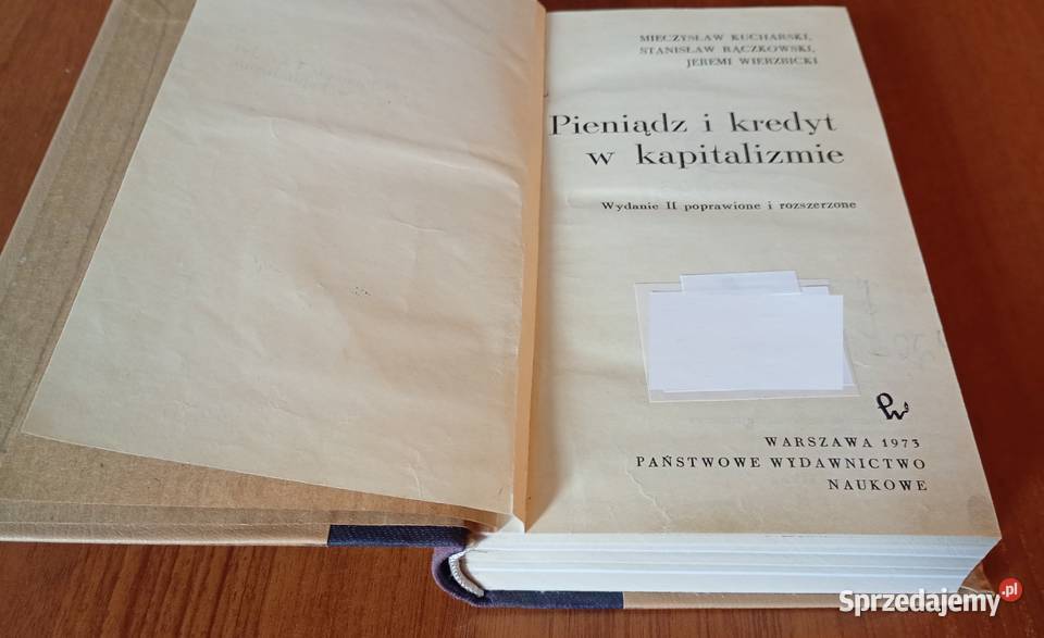 Pieniądz i kredyt w kapitalizmie Kucharski Podręczniki pomorskie Gdańsk