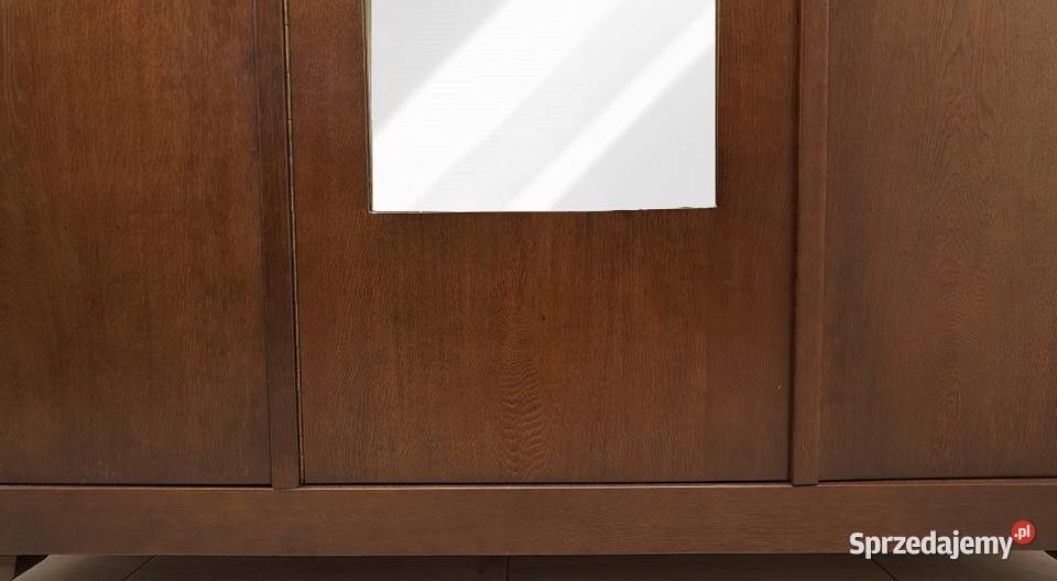 Dębowa szafagarderoba w stylu secesyjnym lata wielkopolskie