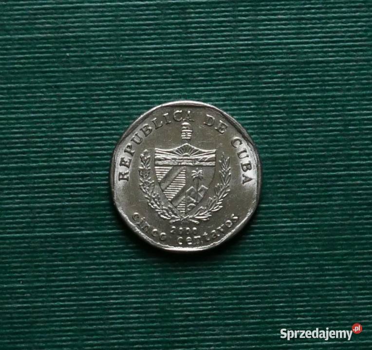 KUBA 5 centavo 2000r Numizmatyka śląskie Gliwice