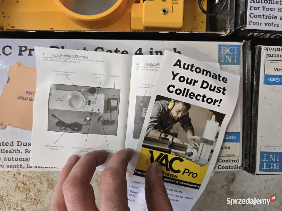 Zasuwy automatyczne manualne do odciągu trocin Zielone Kamedulskie