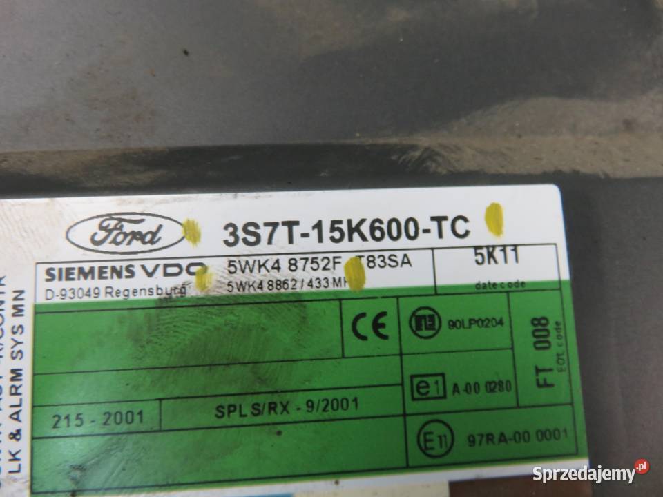 STEROWNIK FORD MONDEO MK3 III 20 16V TDDi sprzedam