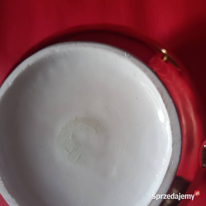 Złota porcelanowa cukiernica Warszawa