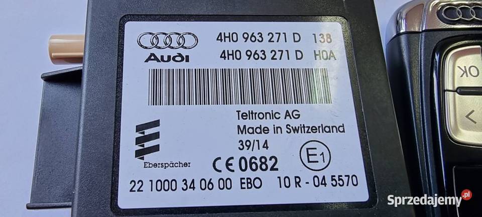 PILOT AUDI A8 L D4 4H0963511C Pozostałe Lipno