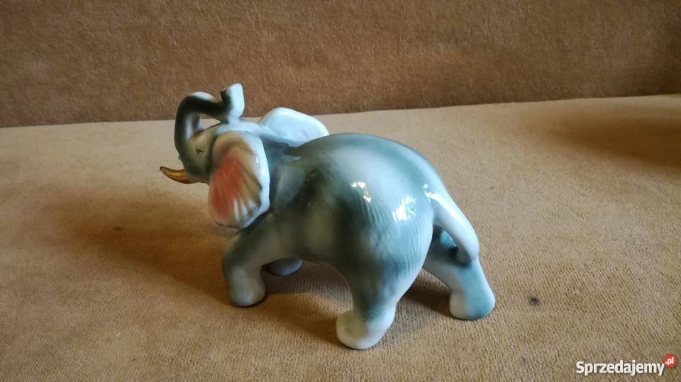Figurka słonia stara porcelana opolskie Nysa sprzedam