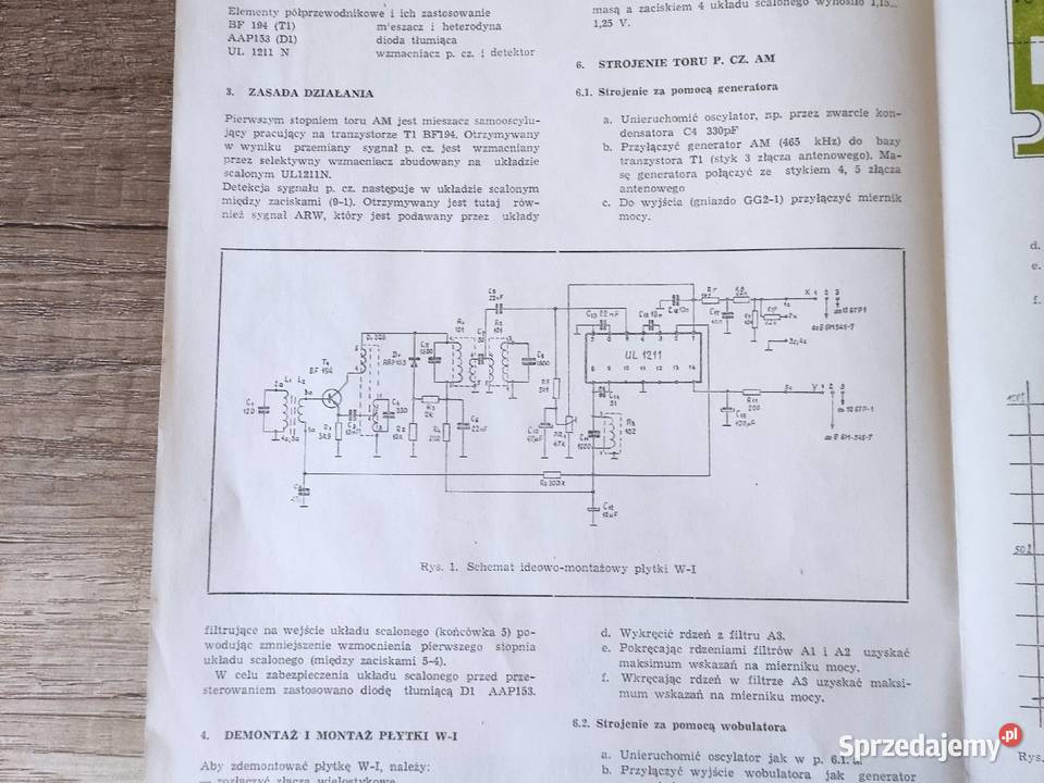 Aneks do instrukcji serwisowej Unitra Maja2 Rzeszów