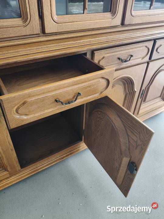 Komoda witryna stara drewniana Niemodlin sprzedam