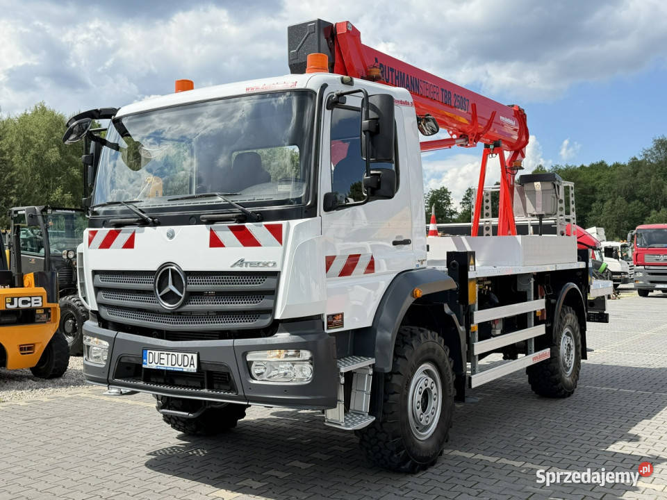 Mercedes Atego E6 4x4 Zwyżka RUTHMANN TBR250 S7 Widełki