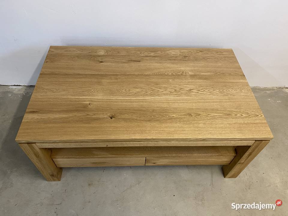 Ława stolik kawowy dębowy 45cm śląskie Złochowice