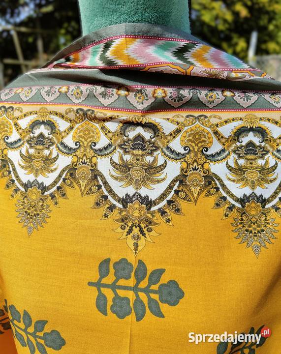 Dupatta wielka chusta bawełniana etno Szczecin