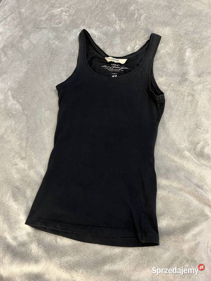 Koszulka top bluzka bokserka czarna HM HIT Bez wzoru podkarpackie Jasło