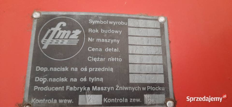 Sprzedam kombajn zbożowy Zbożowe Gorajec-Zastawie