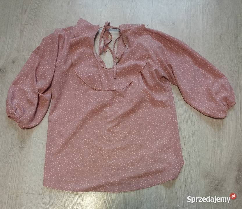 Elegancka bluzka z żabotem z długim rękawem małopolskie Bochnia