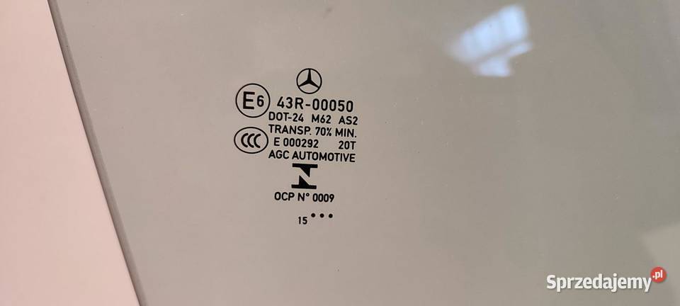 MERCEDES X117 CLA SZYBA PRAWY PRZÓD 2015