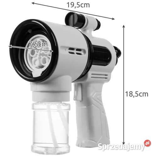 Pistolet do baniek mydlanych LED 2x płyn Pawłowice