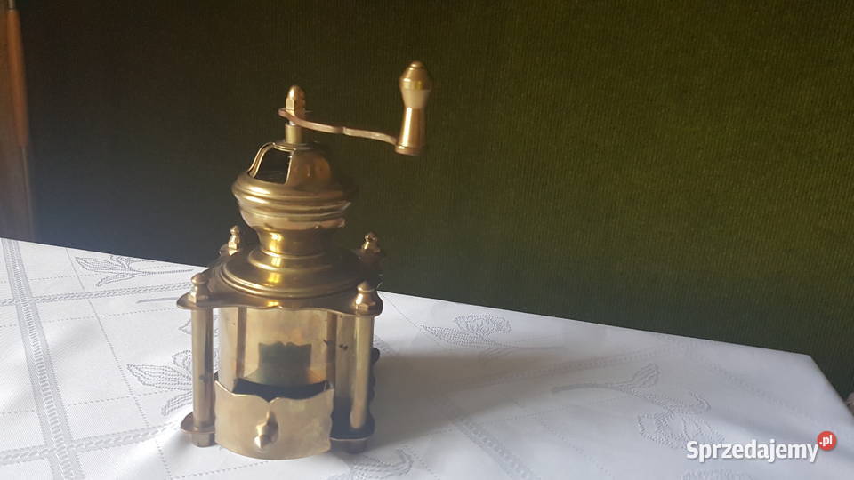 młynek do kawy z mosiądzu Przedwojenny Tarnowskie Góry