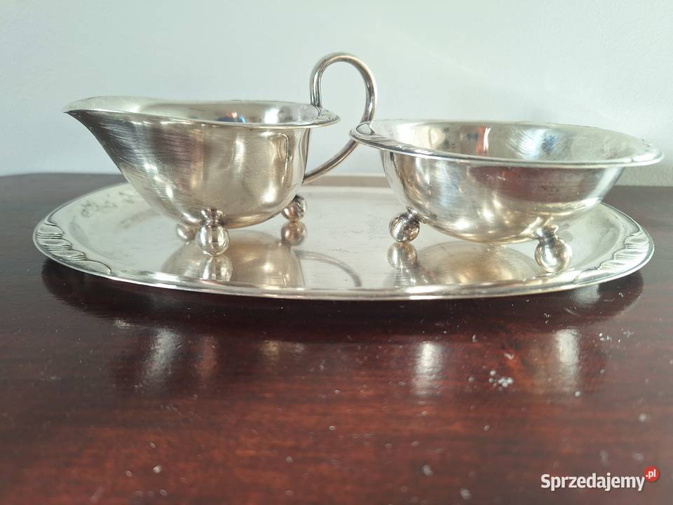 WMF posrebrzany zestaw cukierniczka mlecznik Gdańsk