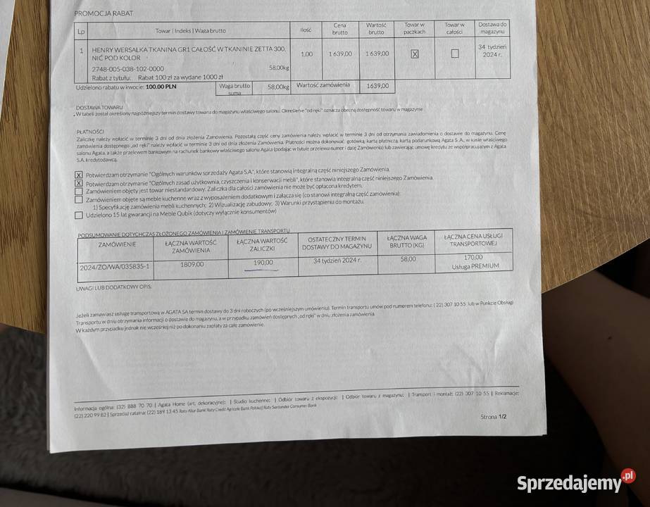 Szaroniebieska kanapa z pojemnikiem Warszawa