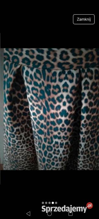 Spódnica rozkloszowana panterka pantera cętki