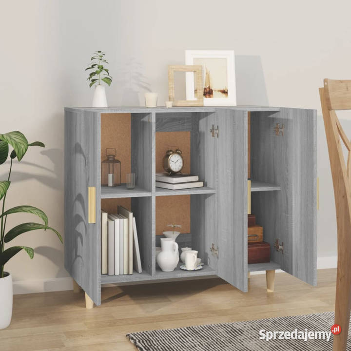 Szafka szary dąb sonoma 90x34x80 materiał Warszawa