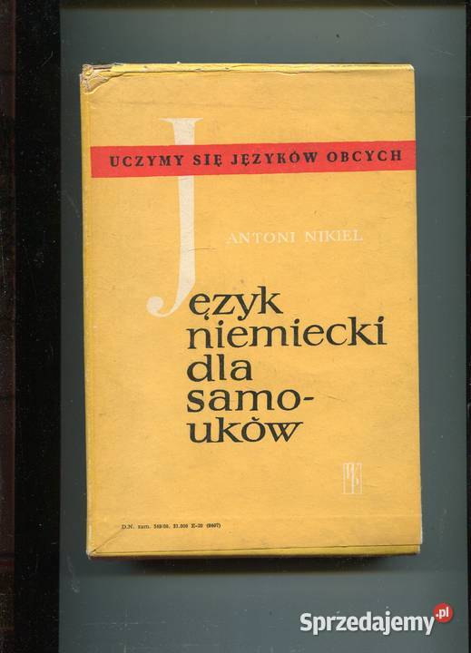 Język niemiecki samouków Antoni Nikiel Szczecin sprzedam