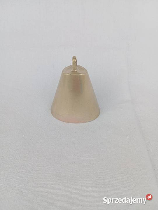 DZWONEK MOSIĘŻNY STARY STYLOWY OWALNY opolskie Niemodlin