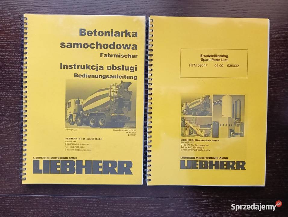 Instrukcja obsługi betonomieszarka gruszka Koszalin sprzedam