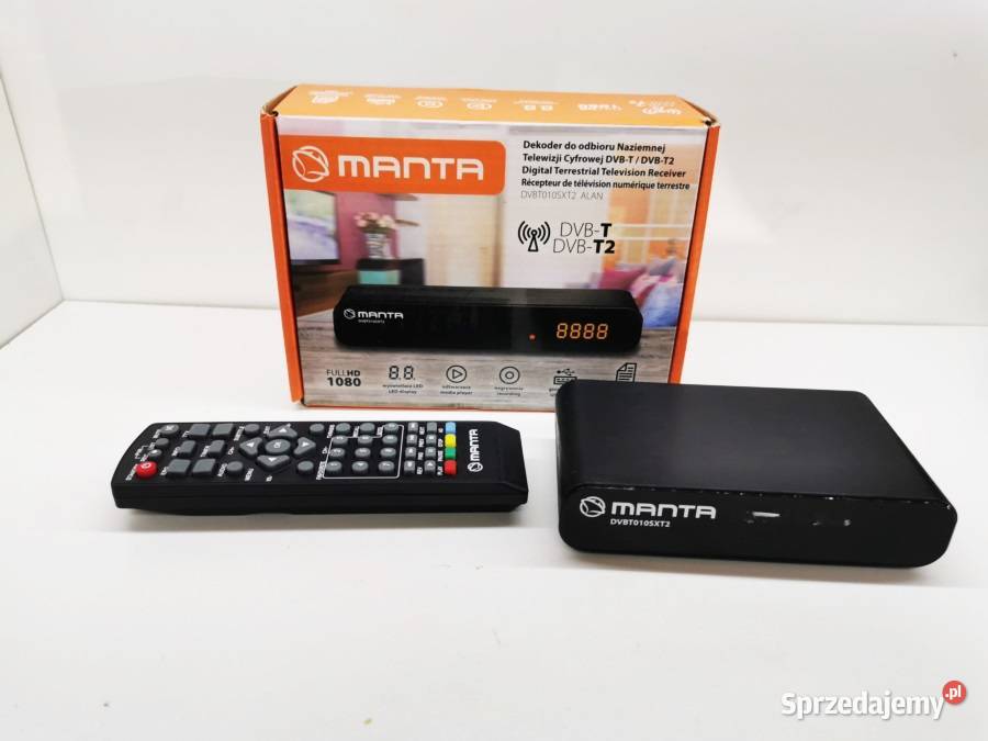 DEKODER MANTA DVBT010SXT2 ZESTAW Konin