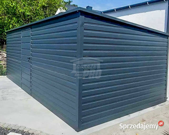 Schowek Domek Ogrodowy 6x3m Drzwi Antracyt dach