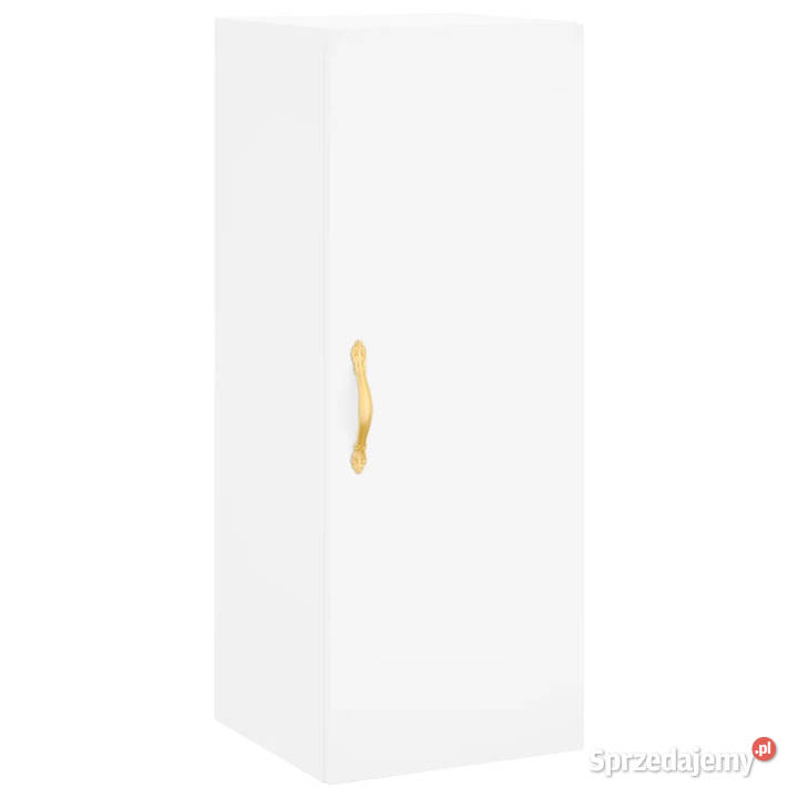 Wysoka szafka biała 345x34x180 materiał Warszawa sprzedam