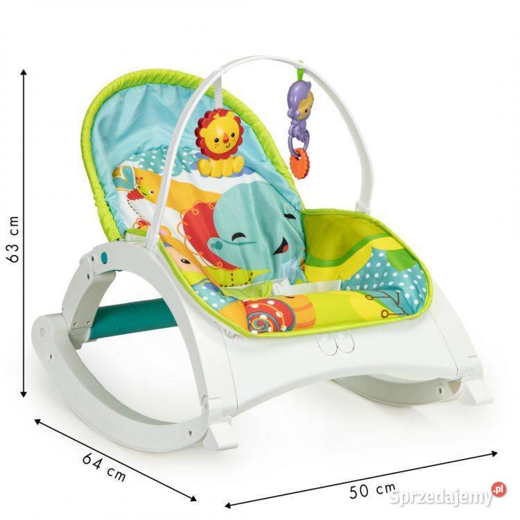 Leżaczek bujaczek fotelik 2w1 wibracje melodie