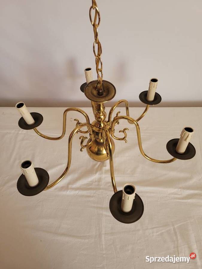 Stylowy Żyrandol sześcioramienny Białogard sprzedam