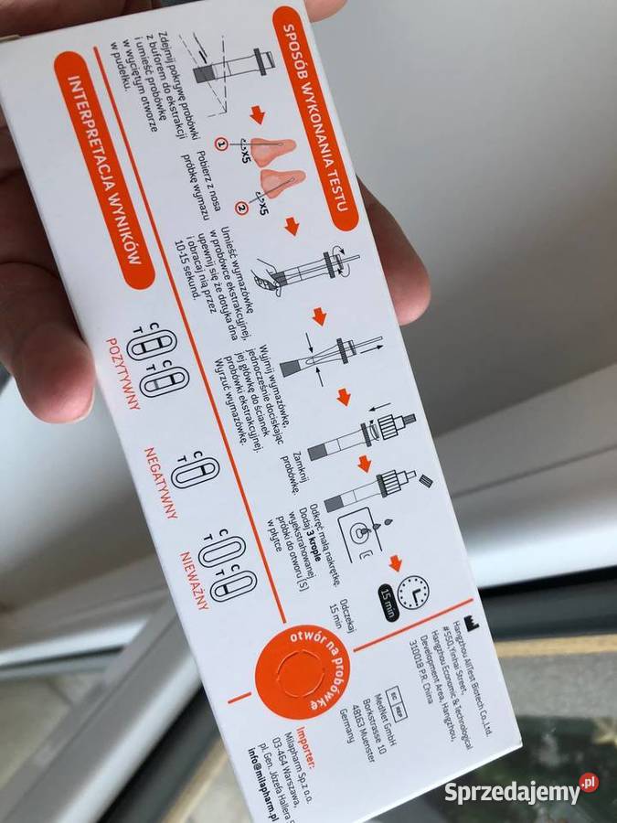 Szybki test antygenowy Mila SARSCOV2 1 sztuka Kielce sprzedam