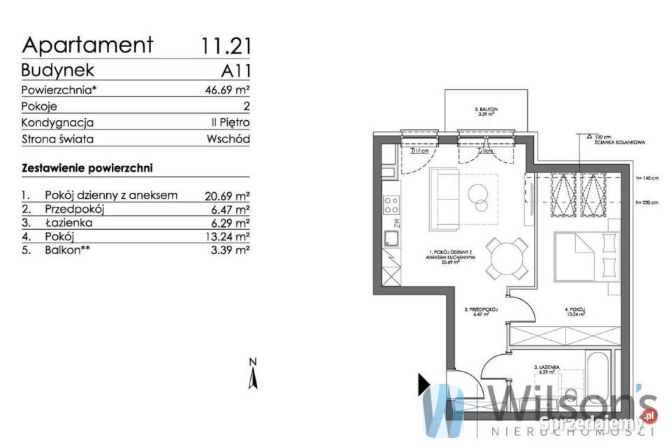 Ogłoszenie mieszkanie Sztutowo Ogrodowa 4669m2 2