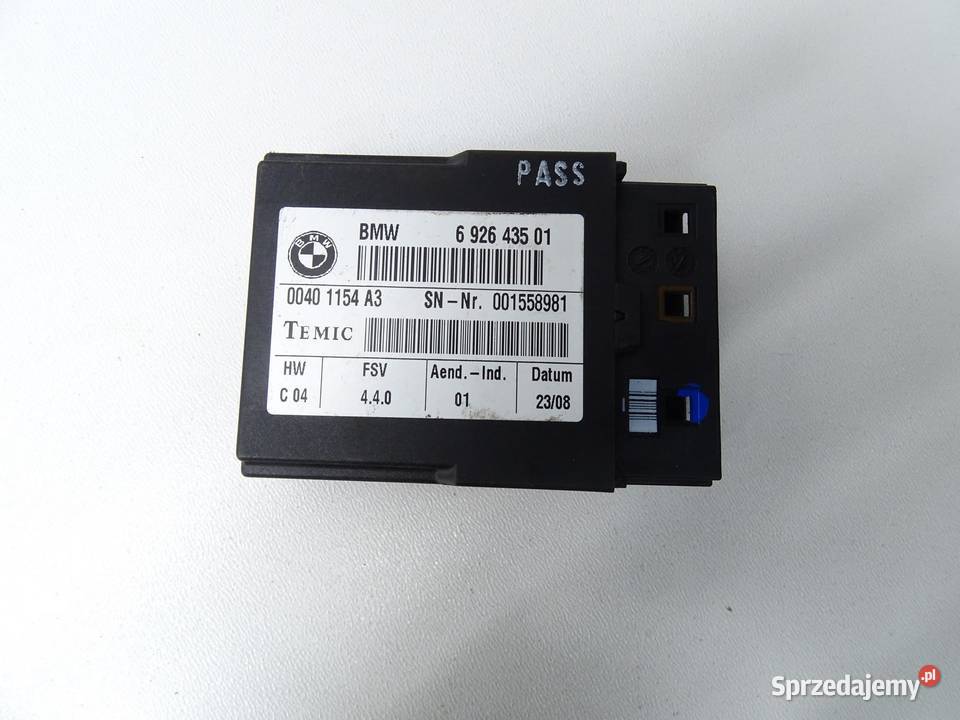 MODUŁ STEROWNIK FOTELA 6926435 BMW X1 E84 E90 Motoryzacja małopolskie