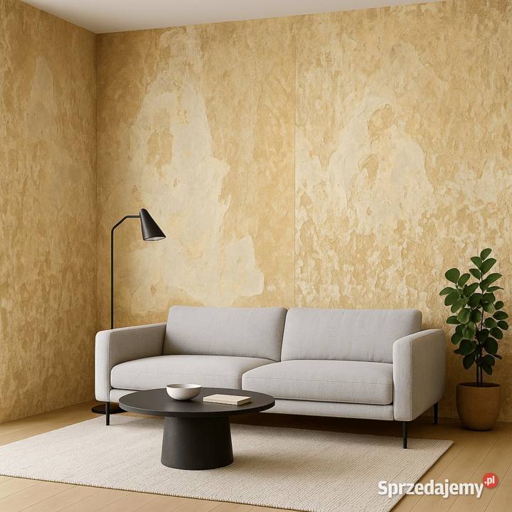 Fornir Kamienny Łupek Cream Gold tapeta 2MM Gdynia