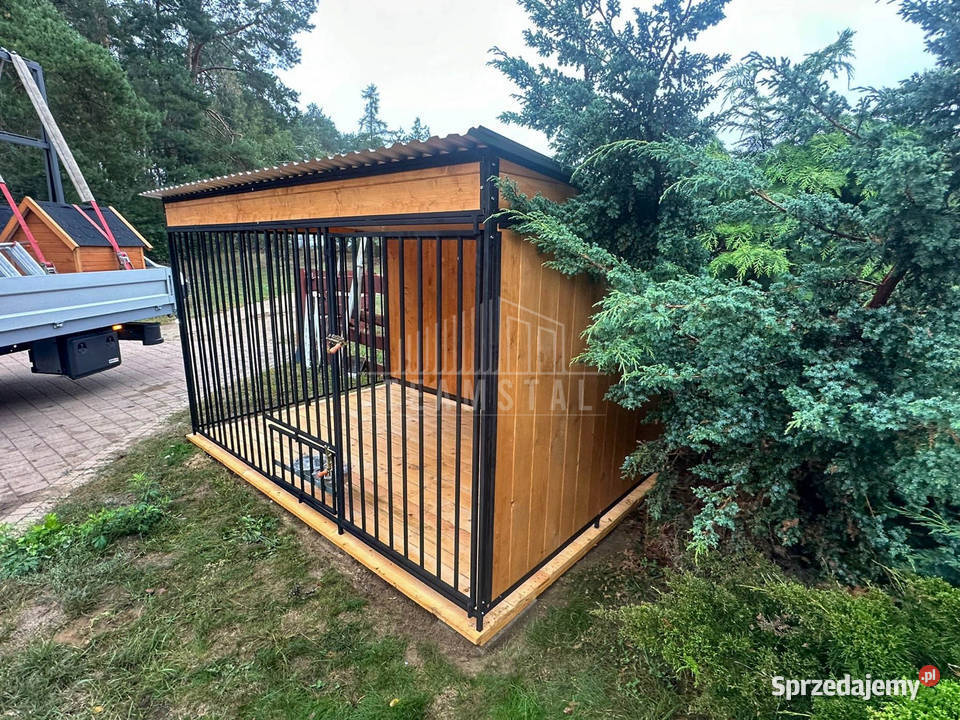 Kojec Psa 3x25m Wiatrołap Miski obrotowe podłoga pomorskie Kościerzyna