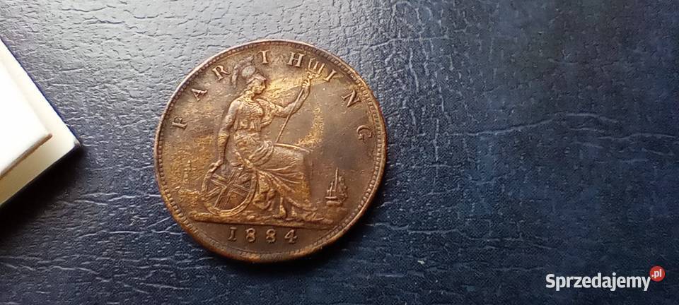 Stare monety 1 farthing 1884 Anglia podkarpackie sprzedam