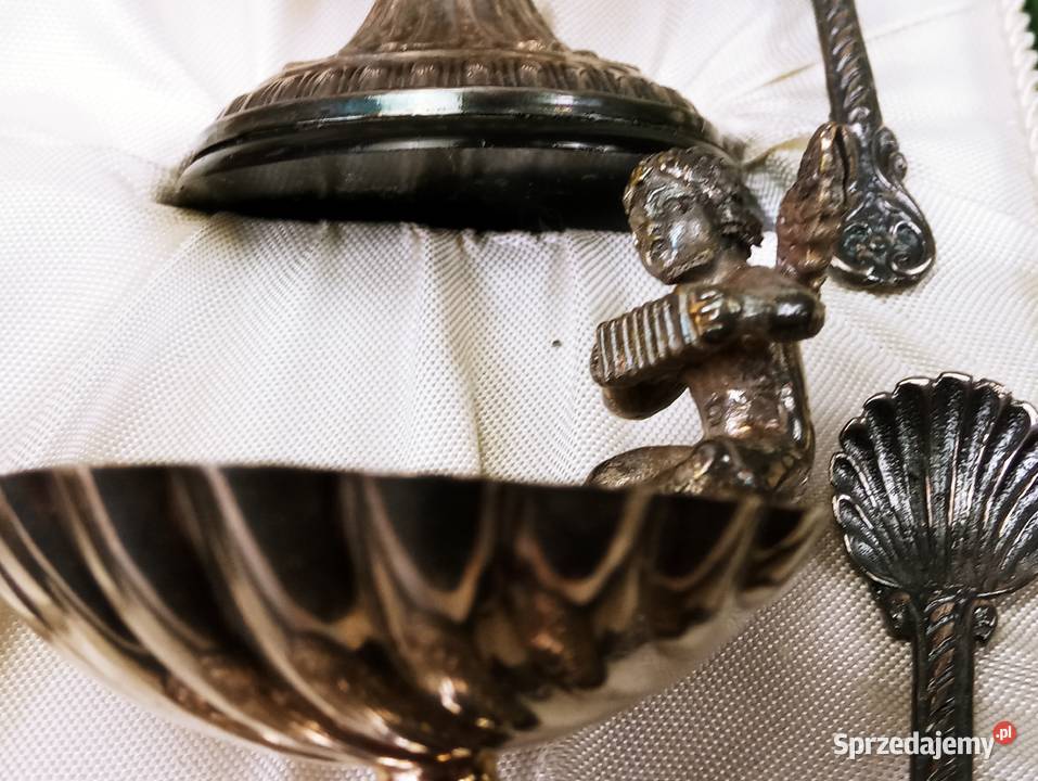 Solniczki Posrebrzane Amory Grajki Muszle Nowa Sól sprzedam