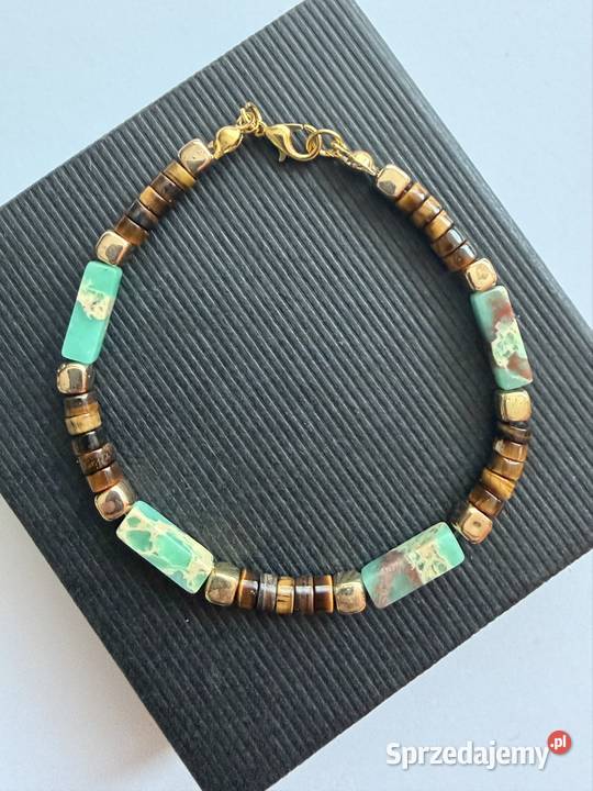 Bransoletka z kamieni tygrysie oko awenturyn